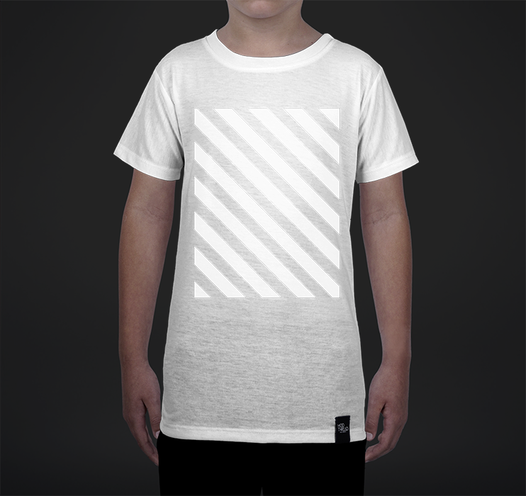 Youth Crew Tee, Striped Overlay